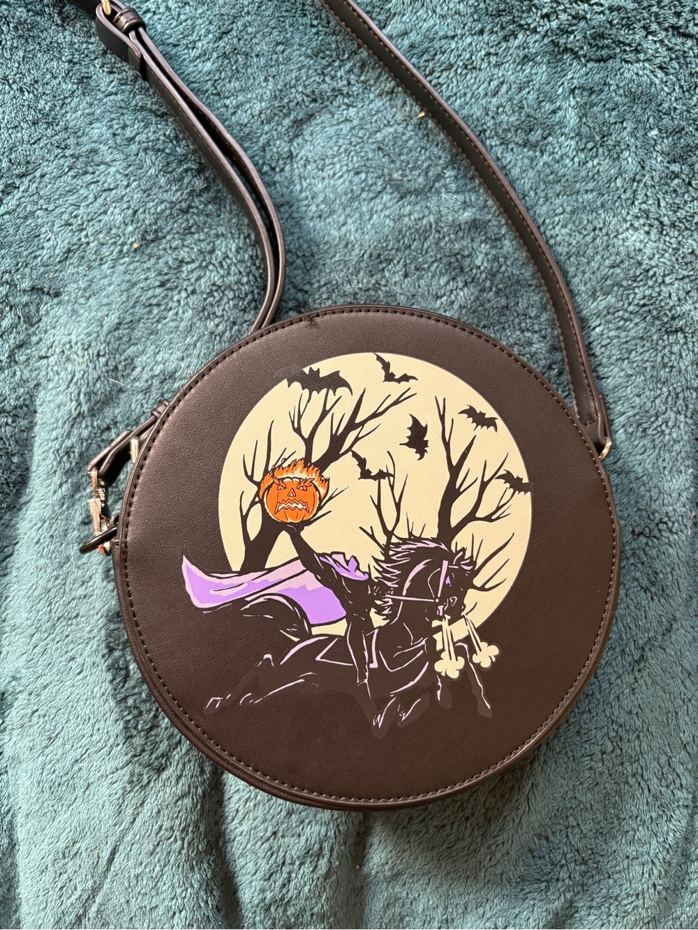 Disney x Cakeworthy Sleepy Hollow Headless Horseman Halloween Crossbody Bag